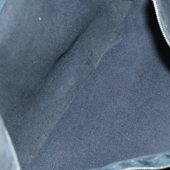 HERMES Fourre Tout Bassas MM Shoulder Bag Canvas Navy Auth bs25503 - Picture 13 of 16